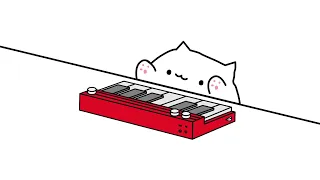 Кот играет на пианино|Bongo Cat