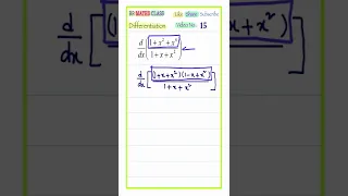 DERIVATIVE SHORTCUT TRICKS//DIFFERENTIATION TRICK