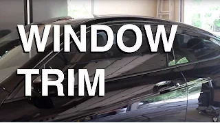 Blacking Out Window Trim using PlastiDip