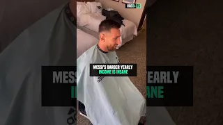 Messi yearly barber is insane 😳 #soccer #futbol #shorts