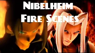 All Sephiroth Fire Scenes