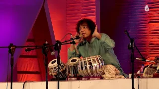 Ustad Zakir Hussain describing tabla composition  I  Live at BCMF 2015