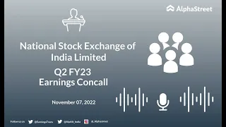 National Stock Exchange of India Limited Q2 FY23 Earnings Concall