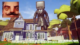 Skibidi Toilet 108 Hello Neighbor - My New Neighbor Big TV Man Act 2 Season 9 Gameplay Walkthrough