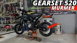 JUARA BANGAT EMANG DAH GEAR GMS RACING BUAT YAMAHA WR 155 SUPERMOTO || TUTORIAL