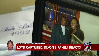 Sade Dixon's family thankful for Loyd's capture