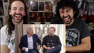 RYAN GOSLING and HARRISON FORD Lose It at HILARIOUS Interview! REACTION!!!