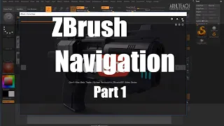 ZBrush Tutorial | Zbrush for Beginners | Navigation Part 1