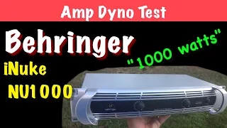 Behringer iNuke NU1000 Amp Dyno Test