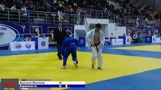 60 kg Кумыков М Карапетян Е 28 03 2016 Т1 ПЕРВЕНСТВО РОССИИ ДО 23, НАЛЬЧИК 2016