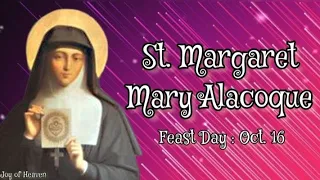 ST. MARGARET MARY ALACOQUE Story || Patron of Polio Victim, Sacred Heart Devotee and Loss of Parents