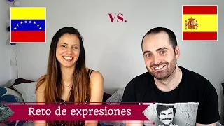 Reto de expresiones ESPAÑA vs. VENEZUELA | Reto de palabras con Tu propones yo hago