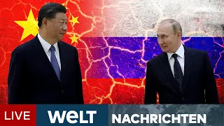 PUTINS KRIEG: „Neue Ära“ - Xi Jinping besucht Putin - Chinas Präsident in Moskau | WELT Newsstream