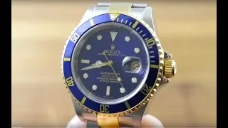 Rolex Submariner Date STEEL GOLD 16613 Rolex Watch Review