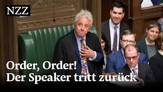 Order, Order! Der britische House-Speaker John Bercow tritt zurück