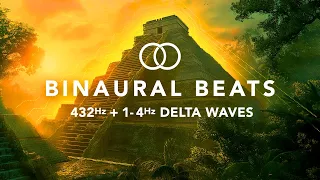 432 Hz + 1 - 4 Hz Delta Waves, Restorative Sleep Healing Frequencies, Binaural Beats