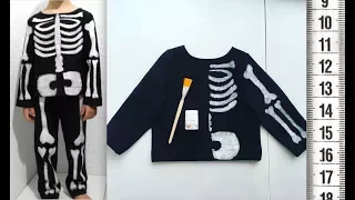 Я ШЬЮ: Костюм скелета 💀 из футера How to make Halloween skeleton costume