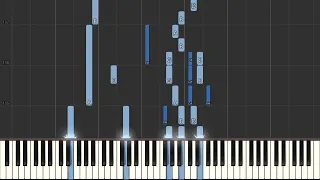 The Beatles The Fool On The Hill    Easy Piano Tutorial   synthesia   piano facile