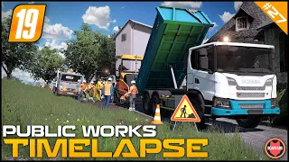 🚧 Building A Road Pt. 2 - Asphalting & Rolling - Public Works ⭐ FS19 Geiselsberg V2 TP