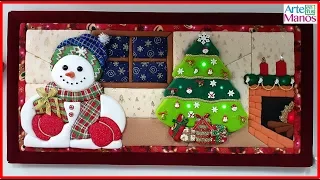 How to Make a Christmas Box in Patchwork without a 3D Needle