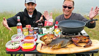 LOW TIDE FEAST Catch and Cook with my Car Dealer!!