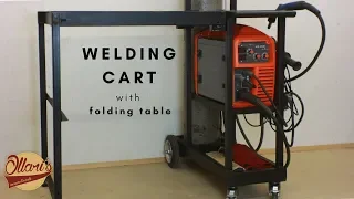 Ultimate Welding Cart with Folding Table Extension