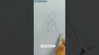 how to draw rapunzel Easy #shorts #howtodraw #art