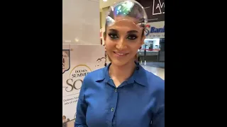 Sana Fakhar at Dolmen mall for the launch of Aiman & Hania’s perfumes#shorts Plz like & subscribe