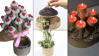 5 Home decorating ideas handmade from jute, Very useful and smart