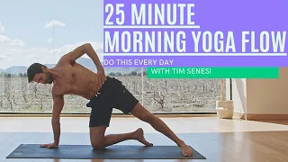25 Minute Energizing Morning Flow with Tim Senesi | Yoga With Tim