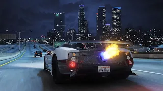 GTA 5 Next Level Lighting Enhancement With Realistic Car Sound Showcase On RTX4090 Ultra Settings