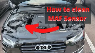 Audi A4 MAF sensor cleaning