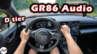 2022 Toyota GR86 – 8-speaker Sound System Review