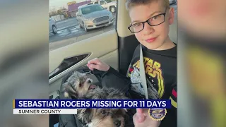 Sebastian Rogers missing for 11 days