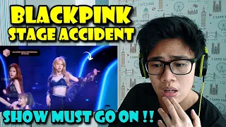 BLACKPINK ACCIDENT & BEING PROFESSIONAL ON STAGE REACTION