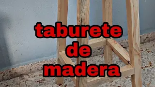 taburete de madera muy facil