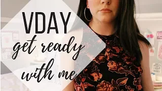 VALENTINES DAY GET READY WITH ME | Hair, Makeup + 2 Vday Outfit Ideas!