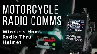 Motorcycle Radio Comms - Wireless Ham Radio Thru Helmet