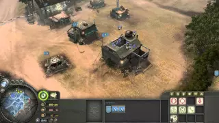 Company of Heroes - Allied (America) Armor Company Gameplay VS Expert A.I.