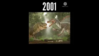 T-rex vs Spinosaurus 2001 vs 2022