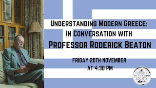 Understanding Modern Greece: In Conversation with Professor Roderick Beaton