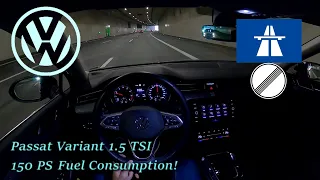 2023 Volkswagen Passat Variant 1.5 TSI 150 PS POV DRIVE WÜRZBURG with Fuel Consumption and Topspeed!