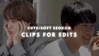 soft/cute seokjin clips for edits