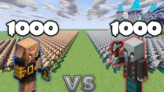 1000 Piglin Brute Vs 1000 Vindicator | Minecraft |