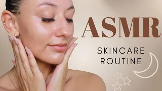 ASMR Evening Skincare Routine 🌙 ✨ (relaxing, whispered tutorial with tapping + tingles)