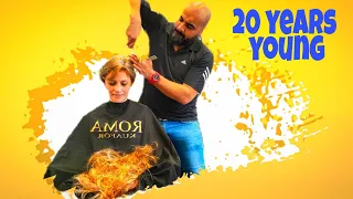 20 YEARS YOUNGER! ( Asmr - Long To Short Haircut )