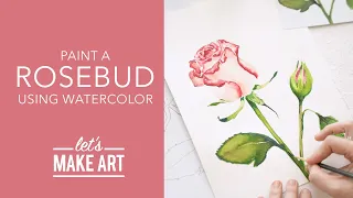 Let's Paint a Rose 🌹| Easy Watercolor Flowers Painting Lesson by Sarah Cray of Let's Make Art