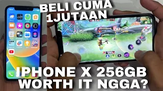 Beli iPhone X 256gb Cuma 1 Jutaan Worth it? Test Mobile Legend di iPhone X