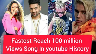 【Top-25】Fastest Reach 100 Million Views Song's in Youtube In 2019