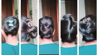 Wow!Beautiful Bun Hairstyle For Long And Medium Hair Girls ❤️🌺Easy and Unique Bun Juda Hairstyle